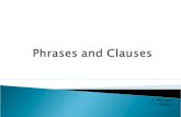 Phrases and clauses 2