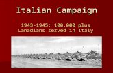 Canada and the Italian Campaign in WWII