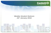 Student  Notices 25th  Jan