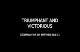 Triumphal Entry and Zachariah's Prophecy
