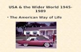 The American Way of Life 1945-1968