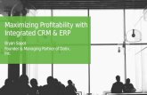 Maximixing Profitablity With ERP & CRM