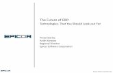 Epicor  the future of erp final - kuwait