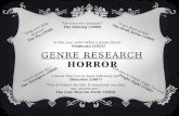 Genre Research - Horror