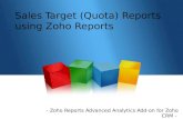 Sample CRM Report - Sales Target (Quota) Reports using Zoho Reports