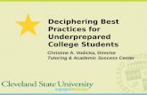 Deciphering Best Practices for Underprepared College Students
