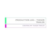 Production log main task