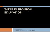 Wikis In Physical Education