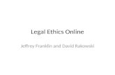 Legal ethics online
