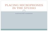 Placing microphones in the studio