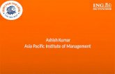 Ashish Kumar Asia Pacific Institute of Management