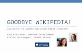 Goodbye wikipedia!