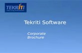Corporate Brochure Tekriti Software