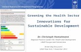 Greening health sector - Innovations for sustainable development