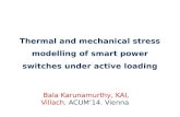 Thermal and mechanical stress modelling of smart power switches under active loading ANSYS