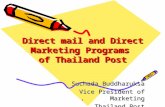 Direct Mail and Direct Marketing Programs of Thailand Post
