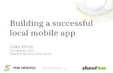 Luka abrus building a successful local mobile app   luka abrus