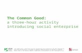 Social enterprise common good presentation