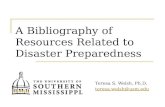 A Bibliography of Resources Related to Disaster Preparedness