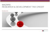 20131112 Mazars R&D Tax Credits_Gerry Vahey