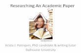 Graduate Student Seminar: Writing an Academic Paper