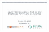 Equity Compensation: End-to-End Strategies for Private Companies