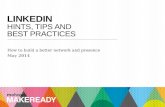 Linkedin: Hints, Tips and Best Practices