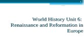 World History Unit6 Renaissance And Reformation