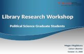 Workshop for Graduate Students