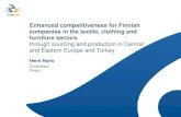 Enhanced competitiveness for finnish companies in the textile, clothing and furniture sectors finpro