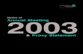 southern Proxy Statement 2003