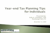 Year End Tax Planning Tips Individuals 2009