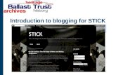 Introduction to Blogging for STICK