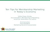 Ten Tips For Membership Marketing In Todays Economy