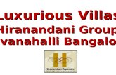 Hiranandani Group Bangalore 09999620966