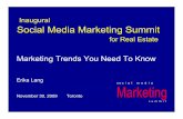 Social Media Marketing Summit For Real Estate - Marketing Trends by Erika Lang