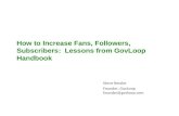 How to increase fans, followers, subscribers