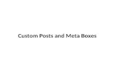 Custom post type and meta fields