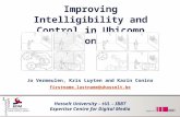 Improving Intelligibility and Control in Ubicomp Environments