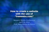 How To Create A Website With The Use