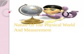 Nature of the physical world and measurement