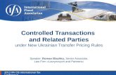 2013 IFA CIS Conference - Controlled Transactions and Related Parties EN