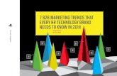 7 B2B Marketing Trends Every HR Tech Brand Needs to Know in 2014