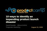 10 Ways To Identify Launch Disaster (Pca)