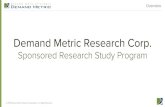 Demand Metric  - Sponsored Research Studies