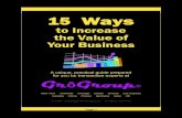 15 Ways to Increase Value