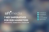 7 key imperatives for B2B marketers