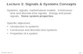 Lecture3 Signal and Systems