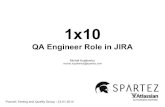 1x10 - QA Engineer Role in JIRA