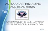 Histamine and bradykinin
